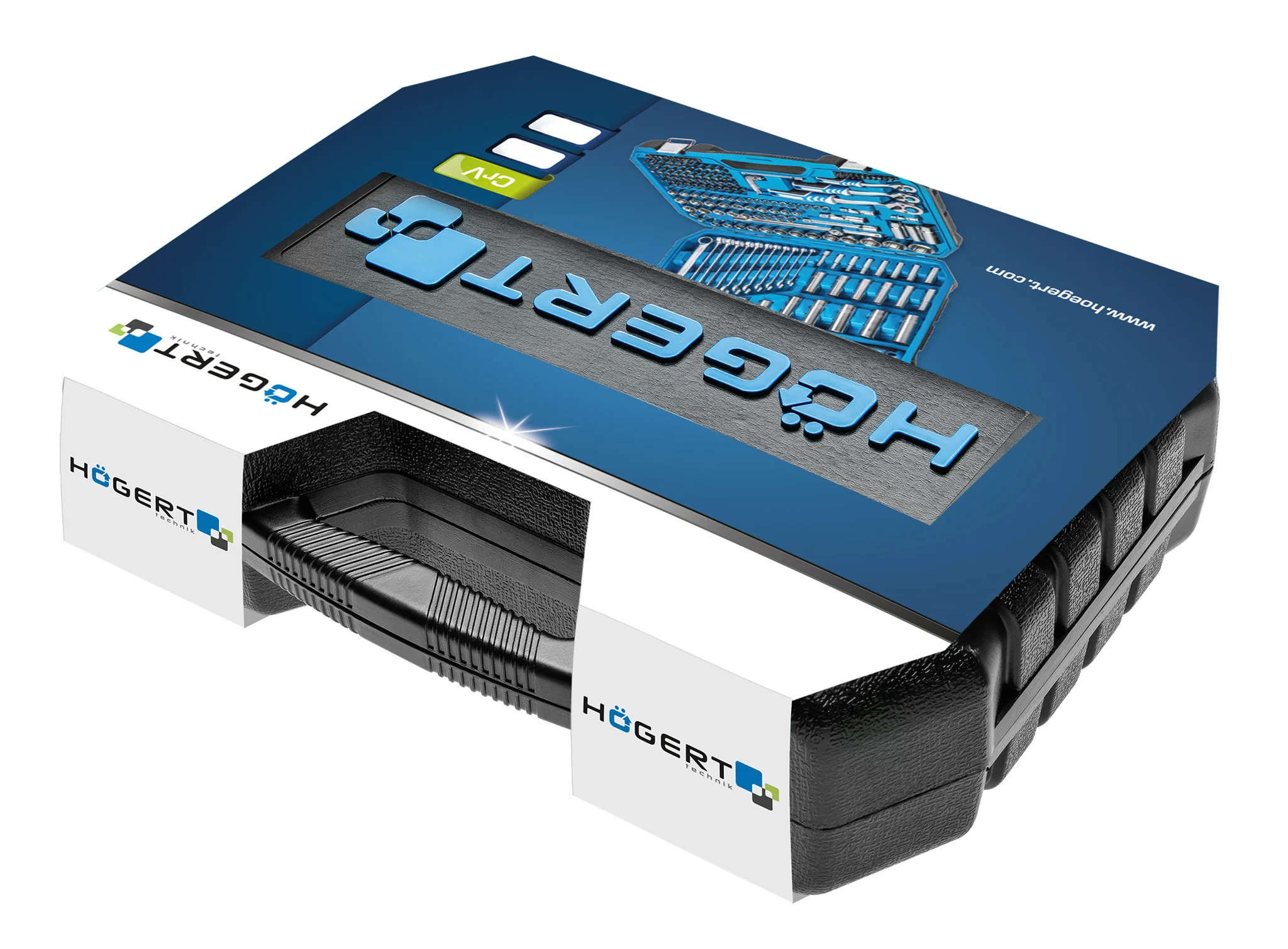 HOEGERT 131-dijelni set alata za domaćinstvo i radionicu 1/4″, 3/8″, 1/2″ HT1R439 - Image 3