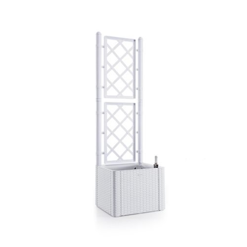 Natural Deluxe četvrtasta kutija za cvijeće sa sistemom za navodnjavanje bijela