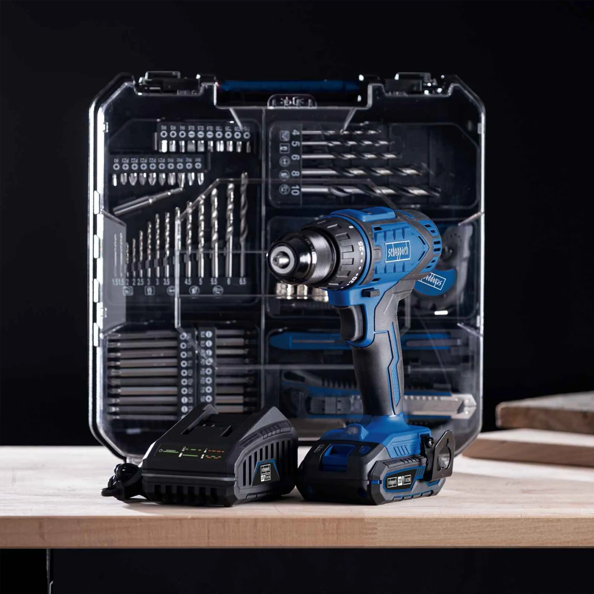 Scheppach aku bušilica odvijač sa 74 komada pribora IXES C-DTB74/1-X – Kit - Image 7