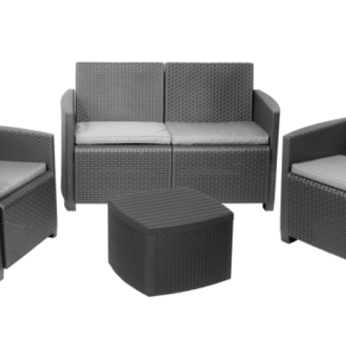 Baštenski set Vesuvio antracit