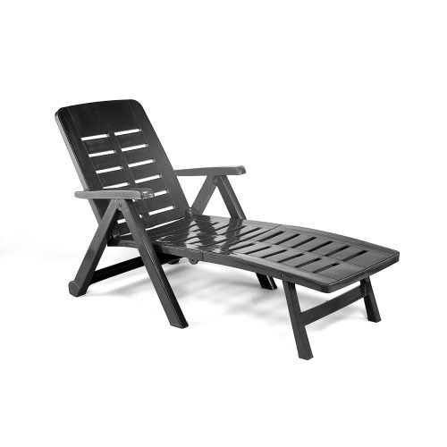 SLOŽIVA LEŽALJKA SMERALDO ANTRACIT 72 x 189 x 96 cm