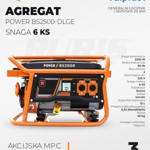 RURIS benzinski agregat za struju BS2500 DLGE 2,2kW