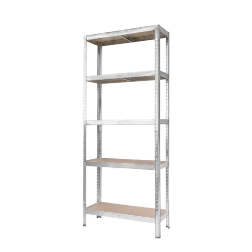 Stalaža 5 polica drvo metal 75x30x150 TC-035